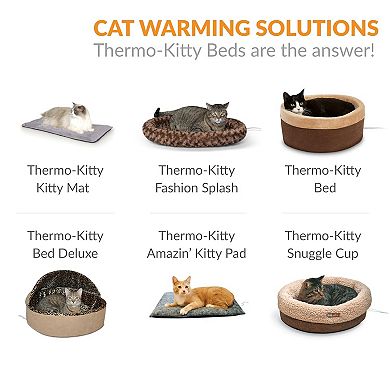 Washable Heated Cat Bed