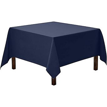 Navy Blue Square Tablecloth, Heavy-Duty, Washable, Durable