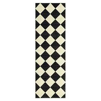 Modern Geometric Area Rug Machine Washable Low Pile Pet Friendly Ultra Thin Carpet for Playroom