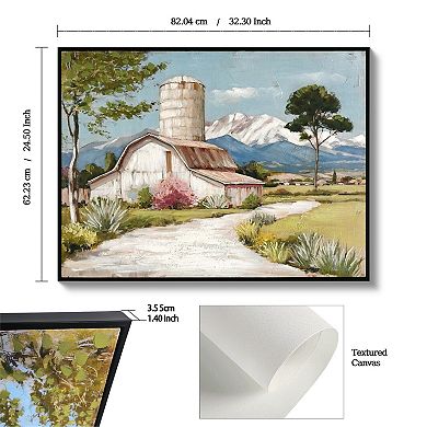 Rustic Farmhouse Canvas Wall Art 32x24in