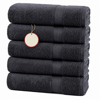 100% Cotton Quick Dry Absorbent Soft Towels 6 Pack For Gym Spa Bathroom Pool