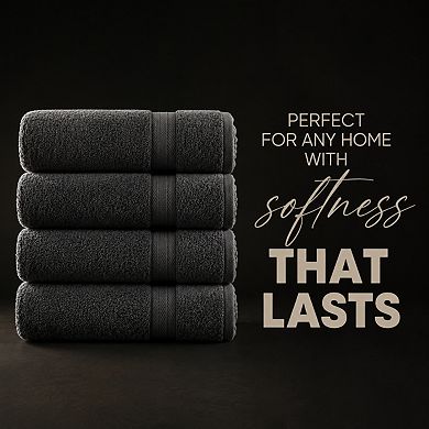 100% Cotton Quick Dry Absorbent Soft Towels 6 Pack For Gym Spa Bathroom Pool