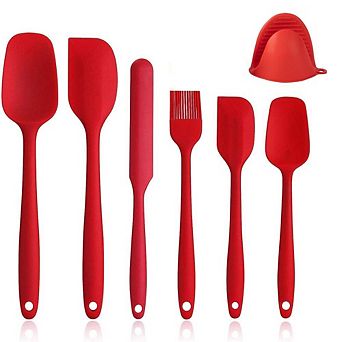 7 pc Silicone Mixing Kitchen Utensils