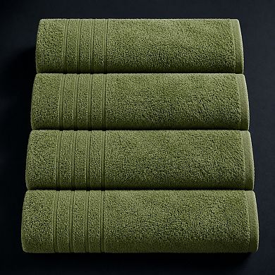 4 Pack Super Soft Absorbent Quick Dry Cotton Bath Towels