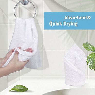6 Pack Microfiber Hand Towels Quick Drying Absorbent Multi Purpose Gym Spa Yoga