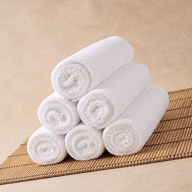 6 Pack Microfiber Hand Towels Quick Drying Absorbent Multi Purpose Gym Spa Yoga