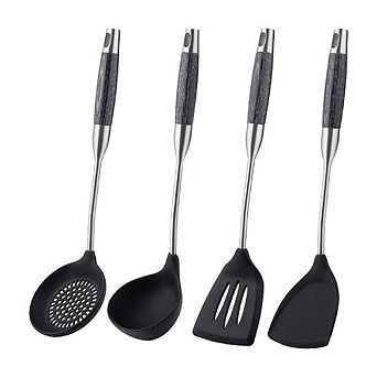 4 pc Non-stick Silicone Ladle Kitchen Utensils