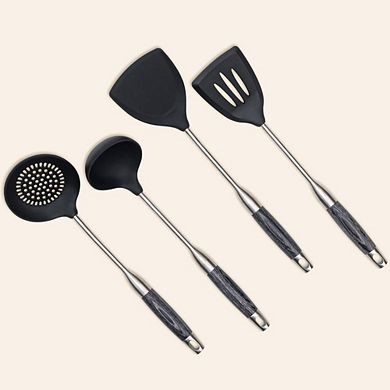 4-Piece Non-stick Silicone Ladle Kitchen Utensils