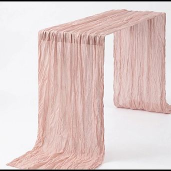 Boho Gauze Table Runner 3pcs, Lightweight, Rustic Decor