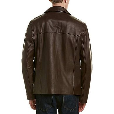 Cole Haan Men's Smooth Genuine Leather Jacket