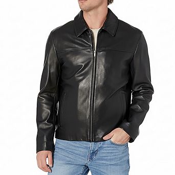 Cole Haan Men's Smooth Genuine Leather Jacket