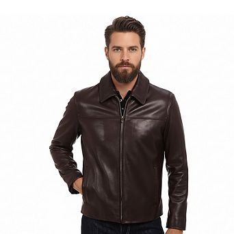 Cole Haan Men's Smooth Genuine Leather Jacket