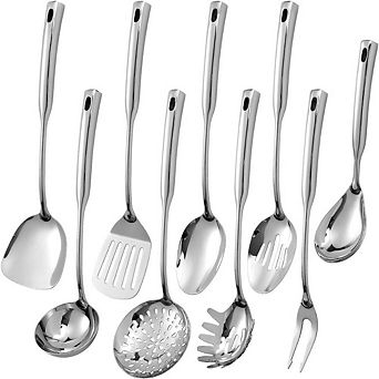 9 pc Stainless Steel Utensil Set