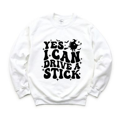 Yes I Can Drive A Stick - Women's Graphic Sweatshirt