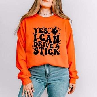 Yes I Can Drive A Stick - Women's Graphic Sweatshirt