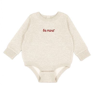 Embroidered Be Mine Heart - Infant Fleece BodySuit