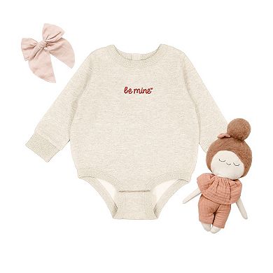 Embroidered Be Mine Heart - Infant Fleece BodySuit