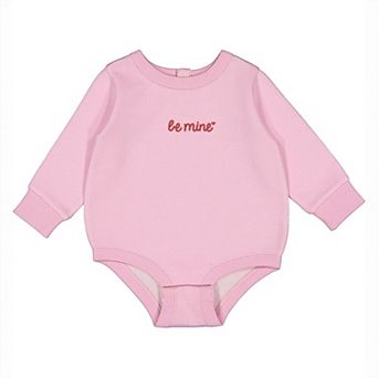 Embroidered Be Mine Heart - Infant Fleece BodySuit