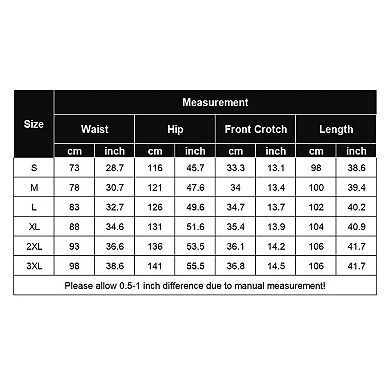 COOFANDY Men' Cotton Linen Elastic Pants Drawstring Waist Harem Loose Pants