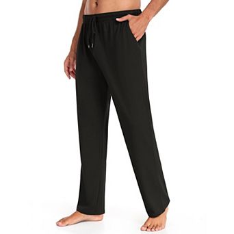 COOFANDY Men' Knit Track Pants Running Jersey Athletic Jogger Straight Leg Pants