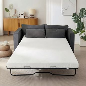 Maxspeed 4" Gel Memory Foam Sofa Bed Mattress Replacement with Washable Cover