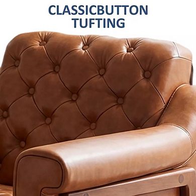 Opoiar Mid Century Modern Accent Chair Upholstered Armchair