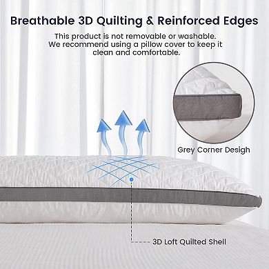 Ergonomic Shredded Memory Foam Body Pillow: Versatile, Breathable, Firm Support (20x54 Inches)