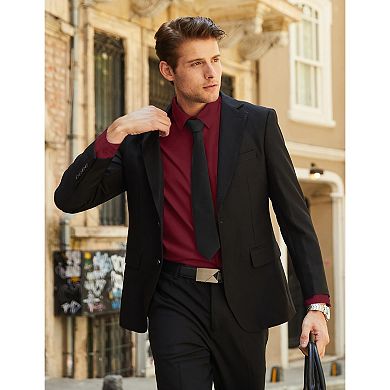 COOFANDY Men' Button Down Shirt Long Sleeve Untucked Casual Shirt with Pocket