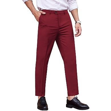 COOFANDY Men' Classic Fit Dress Pants Flat Front Straight Formal Pants Wrinkle Free Expandable