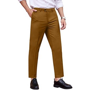 COOFANDY Men' Classic Fit Dress Pants Flat Front Straight Formal Pants Wrinkle Free Expandable