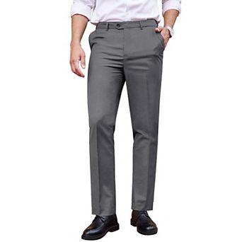 COOFANDY Men' Classic Fit Dress Pants Flat Front Straight Formal Pants Wrinkle Free Expandable