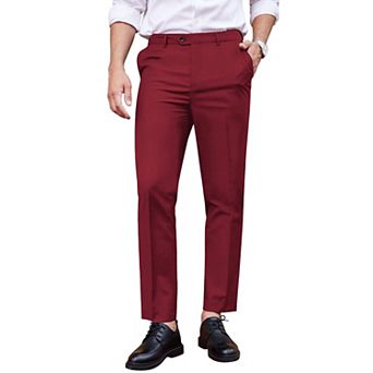 COOFANDY Men' Classic Fit Dress Pants Flat Front Straight Formal Pants Wrinkle Free Expandable