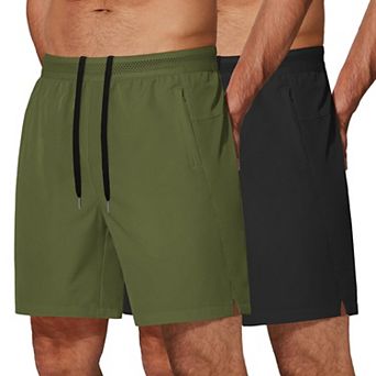 COOFANDY 2 Pack Men's Running Shorts Lightweight Gym Training Shorts with Pockets