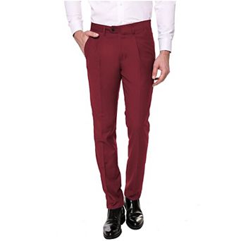 COOFANDY Men' Classic Fit Flat Front Dress Pants No Iron Premium Casual Pants