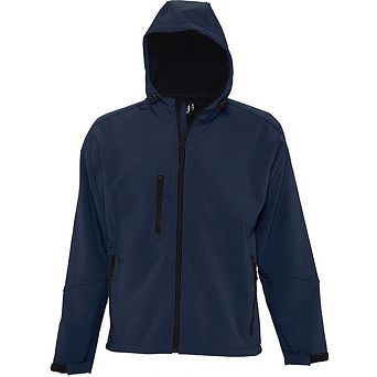 SOLS Mens Replay Hooded Soft Shell Jacket (Breathable Windproof And Water Resistant)