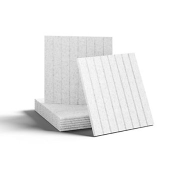 6 Pack Heavy Duty Felt Bulletin Boards with 40 Adhesive Tabs for Home, Classroom: 11.8" x 11.8"