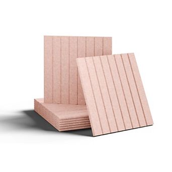 6 Pack Heavy Duty Felt Bulletin Boards with 40 Adhesive Tabs for Home, Classroom: 11.8" x 11.8"