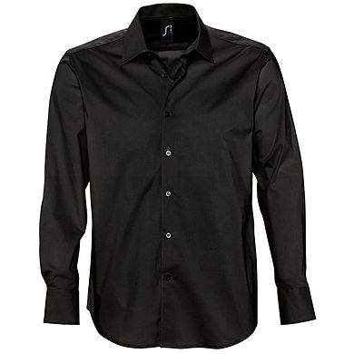 SOLS Mens Brighton Long Sleeve Fitted Work Shirt