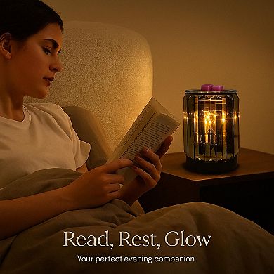 Crystal Iron Wax Warmer: Aromatherapy Night Light Decorative Lamp for Home