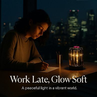 Crystal Iron Wax Warmer: Aromatherapy Night Light Decorative Lamp for Home