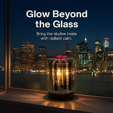 Crystal Iron Wax Warmer: Aromatherapy Night Light Decorative Lamp for Home