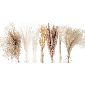 Natural Dried Pampas Grass Bouquet Boho Floral Decor