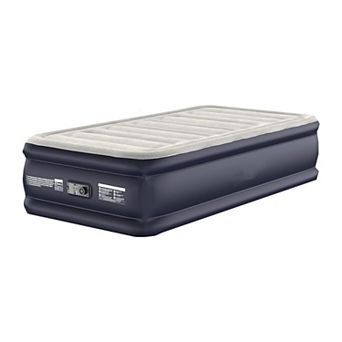 Ezy Inflate Double-High Portable Waterproof Air Mattress with Built-In Pump for Camping & Travel