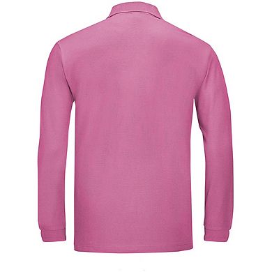 SOLS Mens Winter II Long Sleeve Pique Cotton Polo Shirt