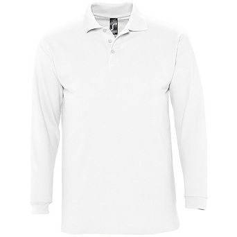 SOLS Mens Winter II Long Sleeve Pique Cotton Polo Shirt