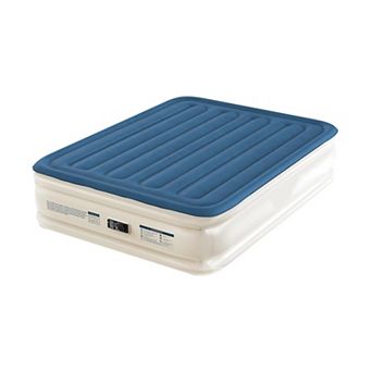 Queen Air Mattress with Built-In Pump: 18" Raised, Self-Inflatable, Portable for Camping, Travel