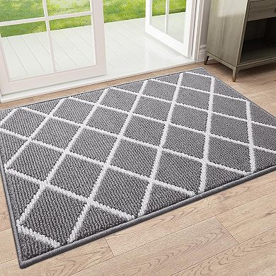 Indoor Door Mat, Dirt Resistant and Absorbent, Low-Profile, Non-Slip, Washable Inside Floor Mats