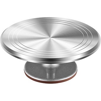 12 Inch Rotating Cake Stand, Aluminium Alloy Turntable for Cake & Cupcake Decorating