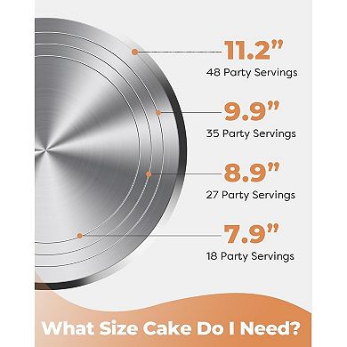 12 Inch Rotating Cake Stand, Aluminium Alloy Turntable for Cake & Cupcake Decorating