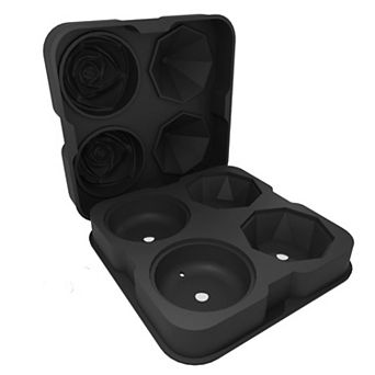 Silicone 3D Diamond Ice Cube Tray Mold for Whiskey Cocktails Reusable Ice Maker